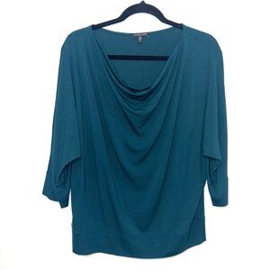 Eileen Fisher Dolman Sleeve Cowl Neck Blouse - Green MP